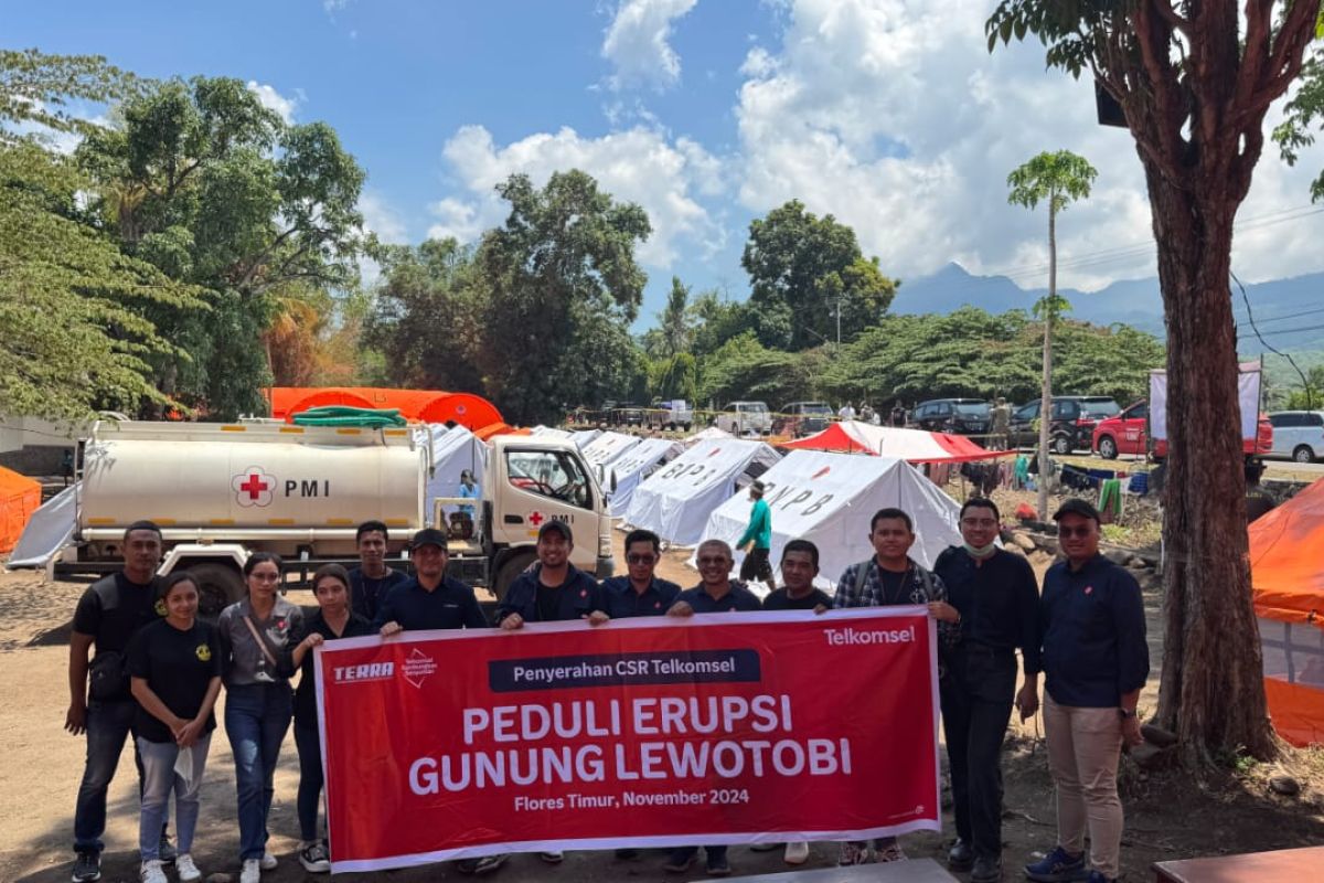 Telkomsel bantu internet gratis bagi korban erupsi Gunung Lewotobi