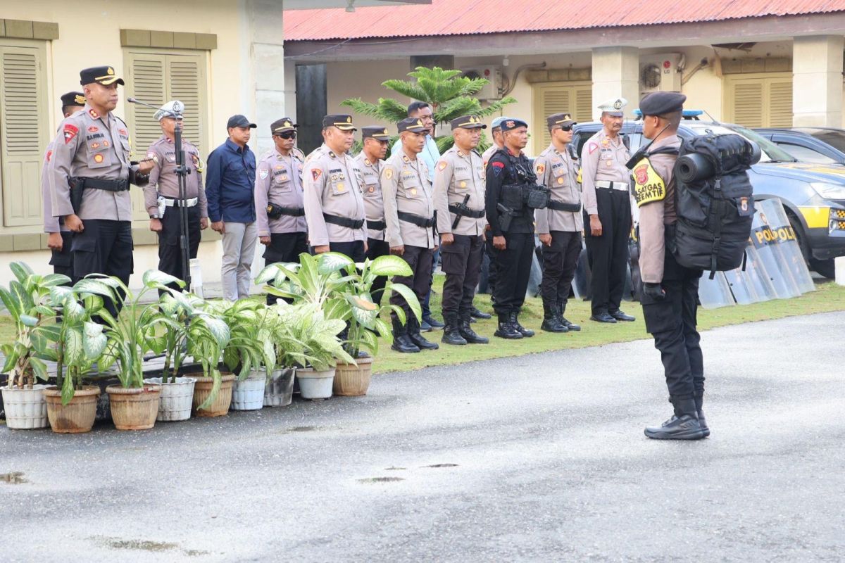 Polres Bursel geser pasukan pengamanan TPS pilkada ke daerah  terpencil