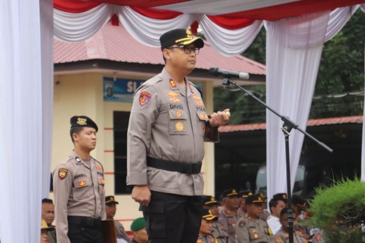 Polres Langkat lakukan pergeseran pasukan pengamanan TPS Pilkada