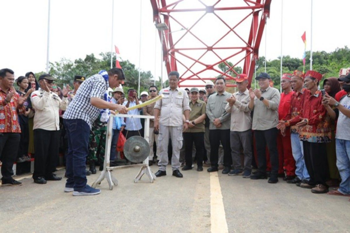 Jembatan Tumbang Manjul Kalteng permudah akses menuju Melawi-Kalbar