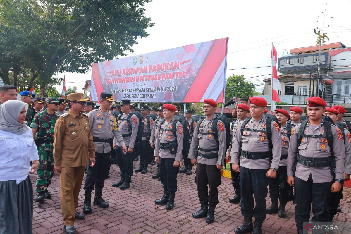 Polres Aceh Barat kerahkan 237 personel amankan TPS Pilkada, begini harapan Pj bupati