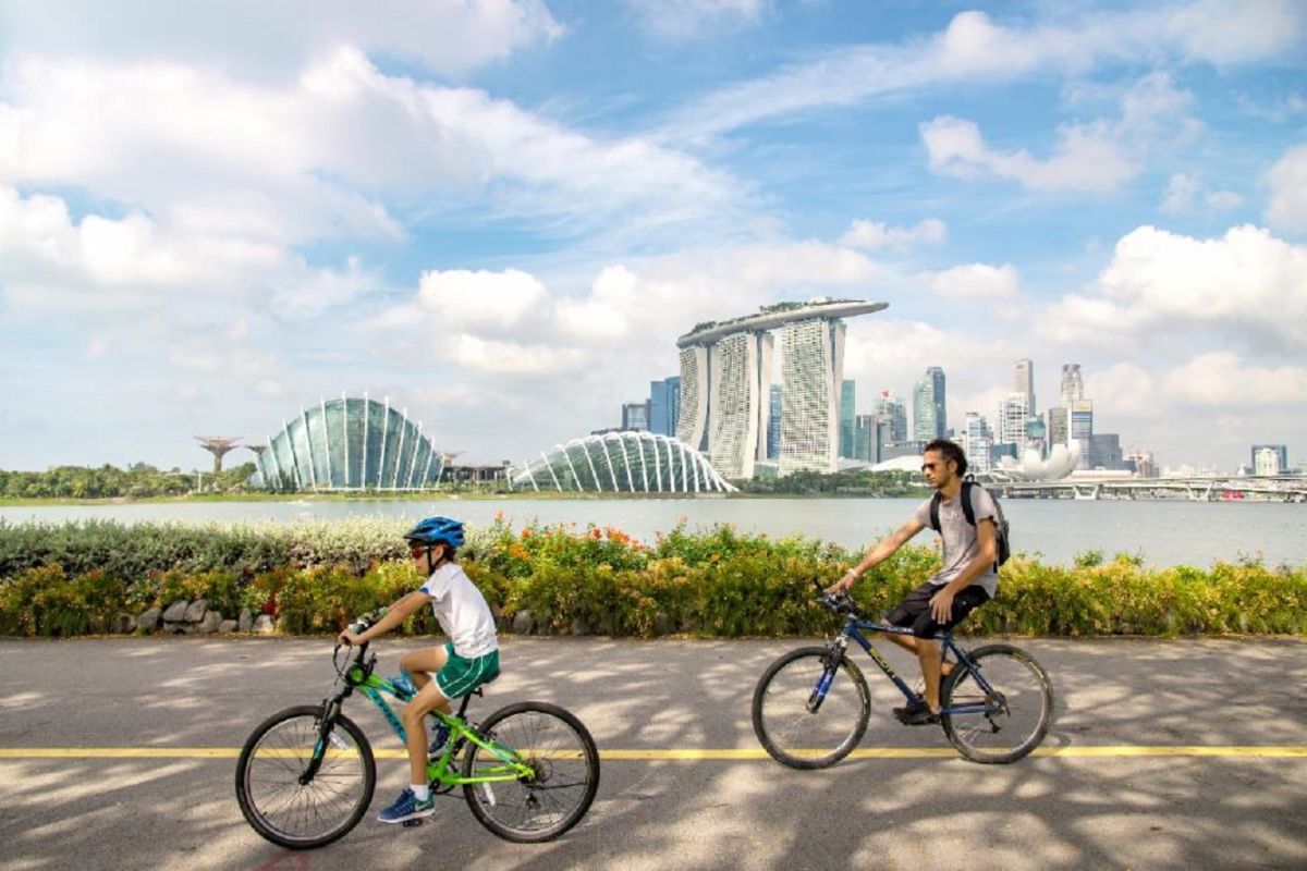 Surga pelari dan pesepeda di tengah alam Singapura