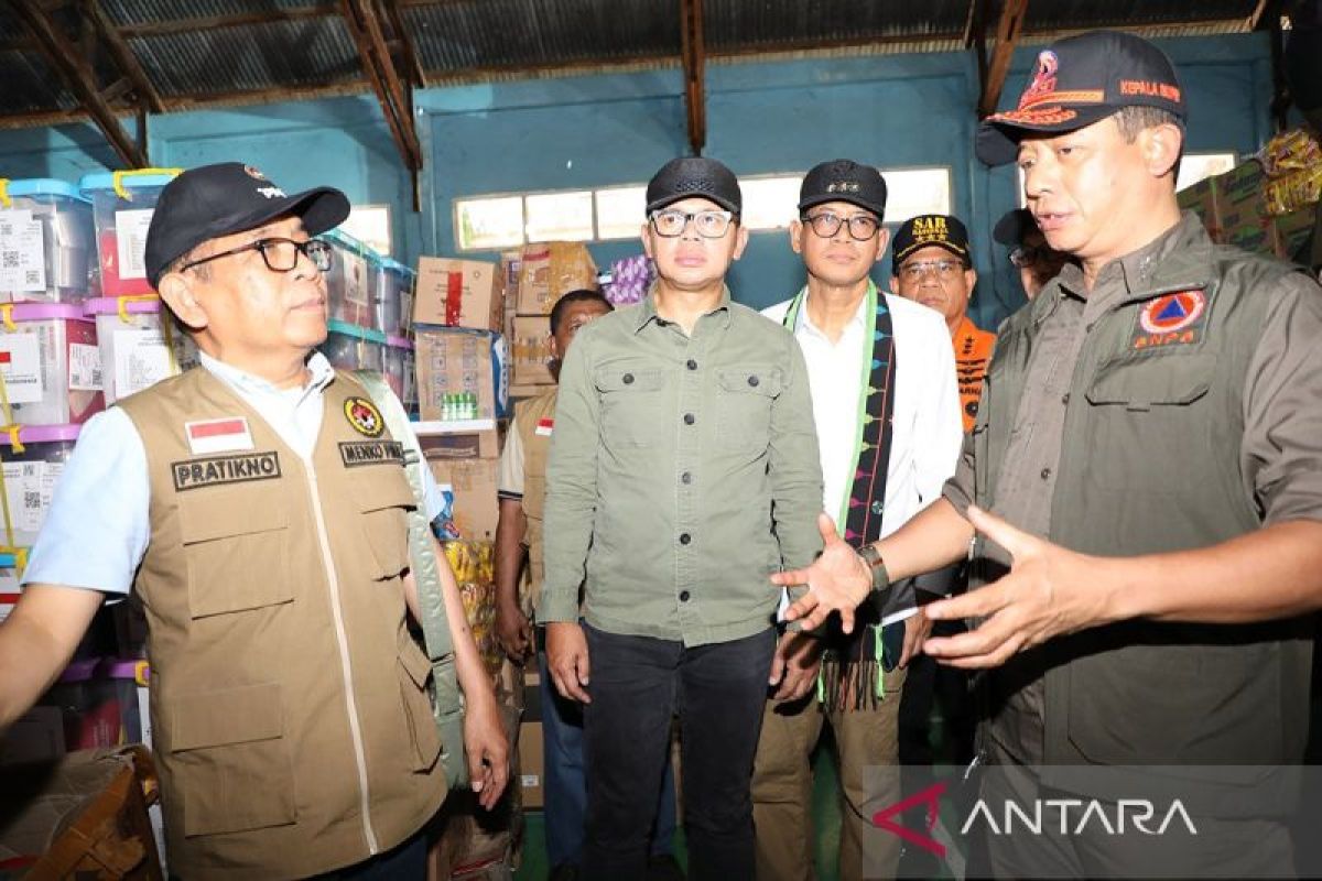 442 unit hunian sementara dibangun untuk ribuan korban erupsi Lewotobi