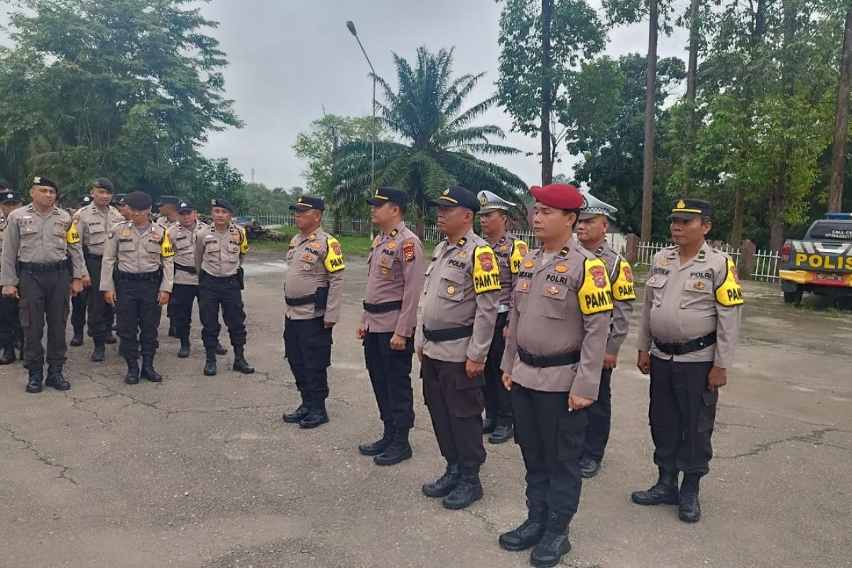 Polsek Mandau ikuti apel pergeseran pasukan secara daring, ini pesan Kapolres Bengkalis