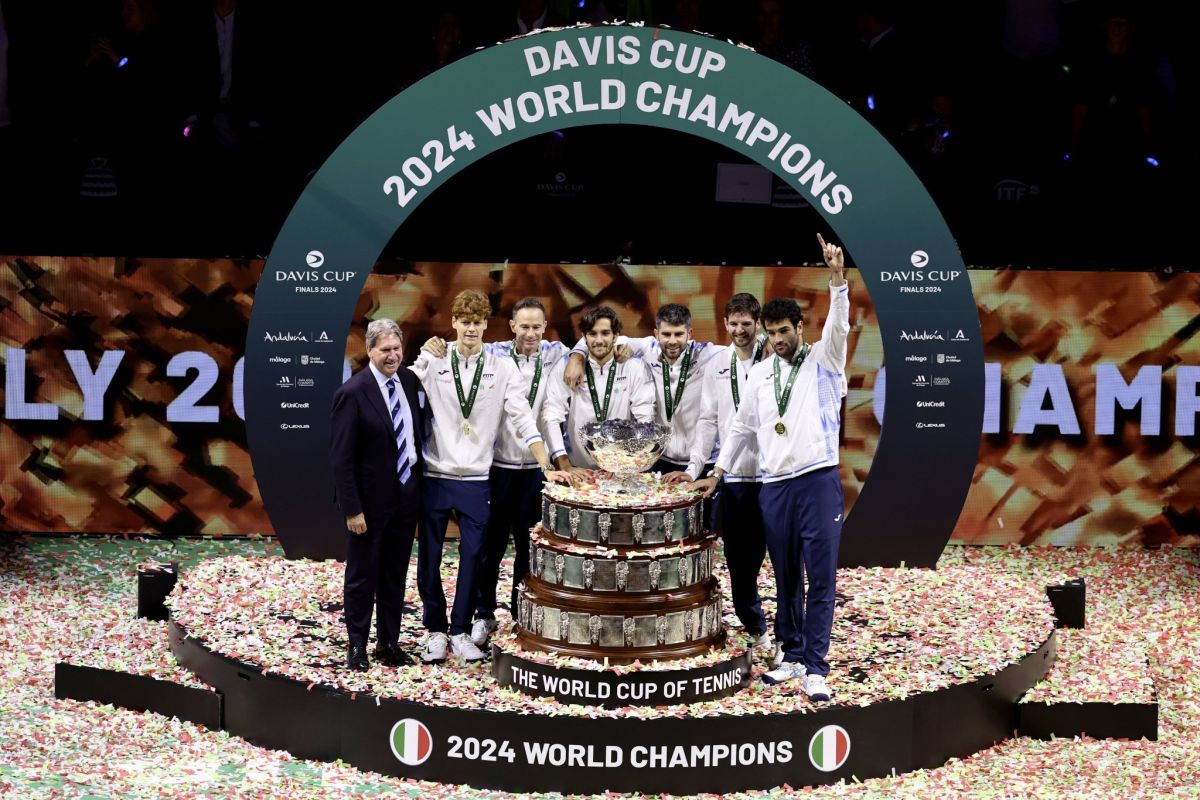 Italia kembali raih gelar juara Piala Davis di Spanyol