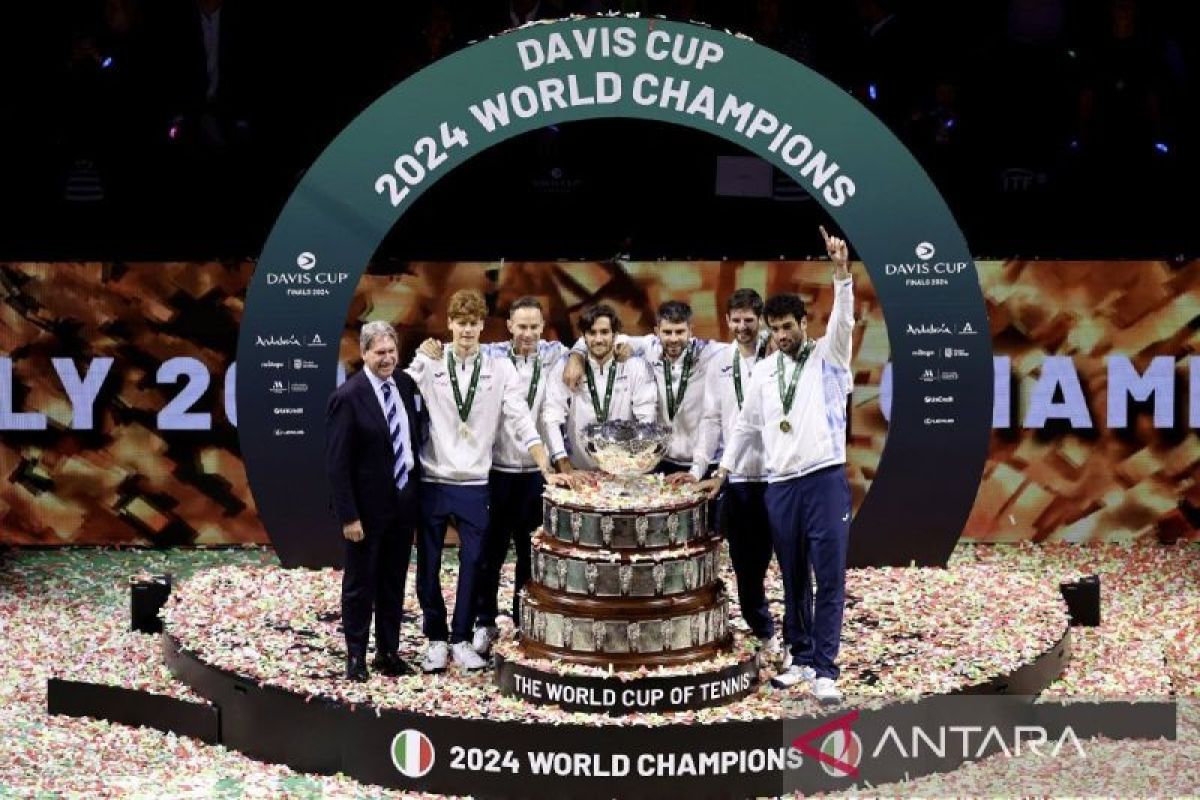 Italia kembali raih gelar juara Piala Davis