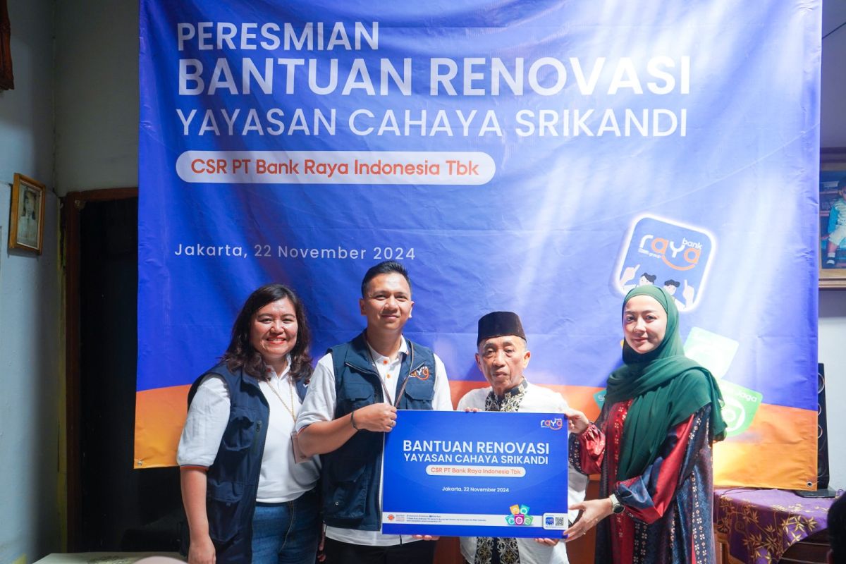 Yayasan Cahaya Srikandi dapat bantuan renovasi bangunan dari Bank Raya