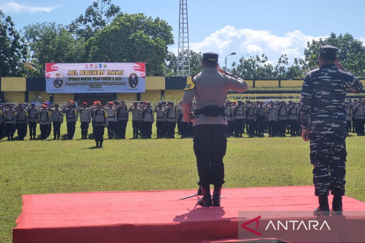 Kapolresta Manokwari sebut sinergi TNI-Polri berjalan baik amankan pilkada