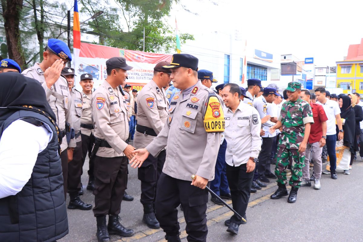 Kapolres Rohil hadiri apel pengawasan masa tenang pilkada