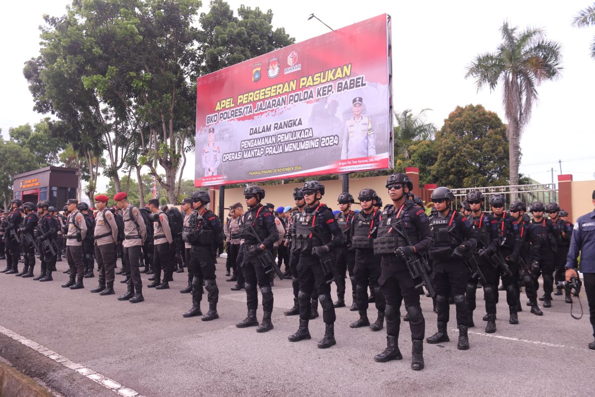 Polda Babel kerahkan 3.127 personil amankan 2.197 TPS Pilkada