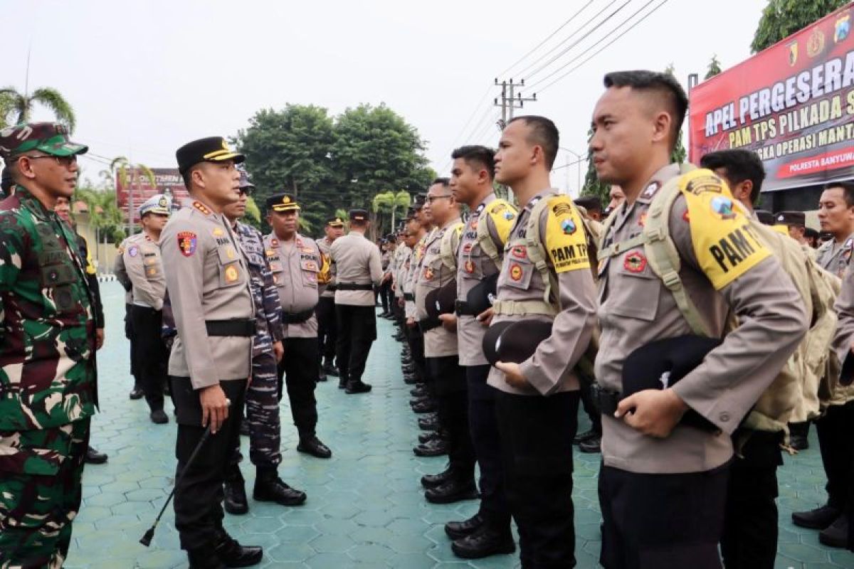 1.296 personel gabungan diterjunkan pengamanan pilkada di Banyuwangi