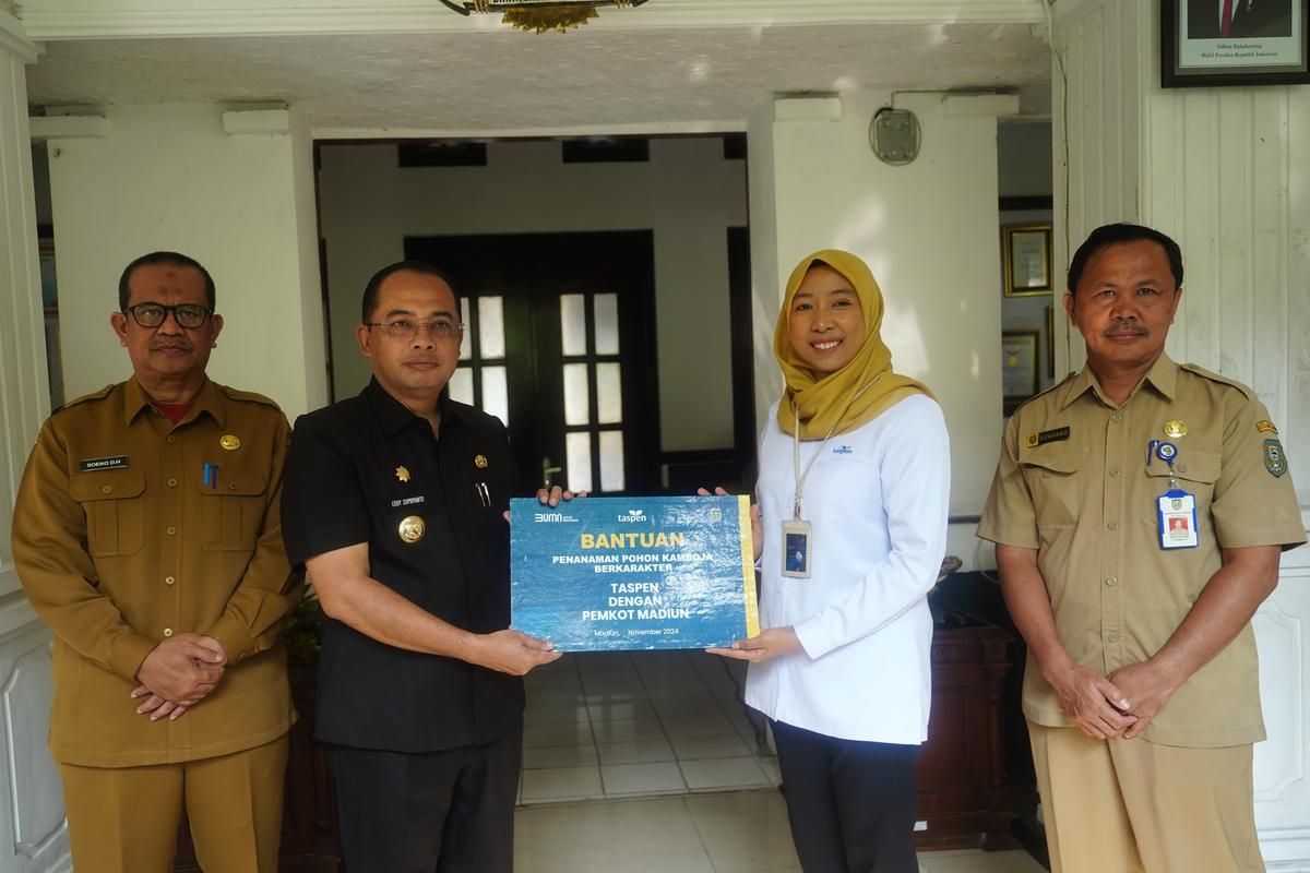 Pemerintah Kota Madiun terima dana program CSR dari Taspen dan Grab