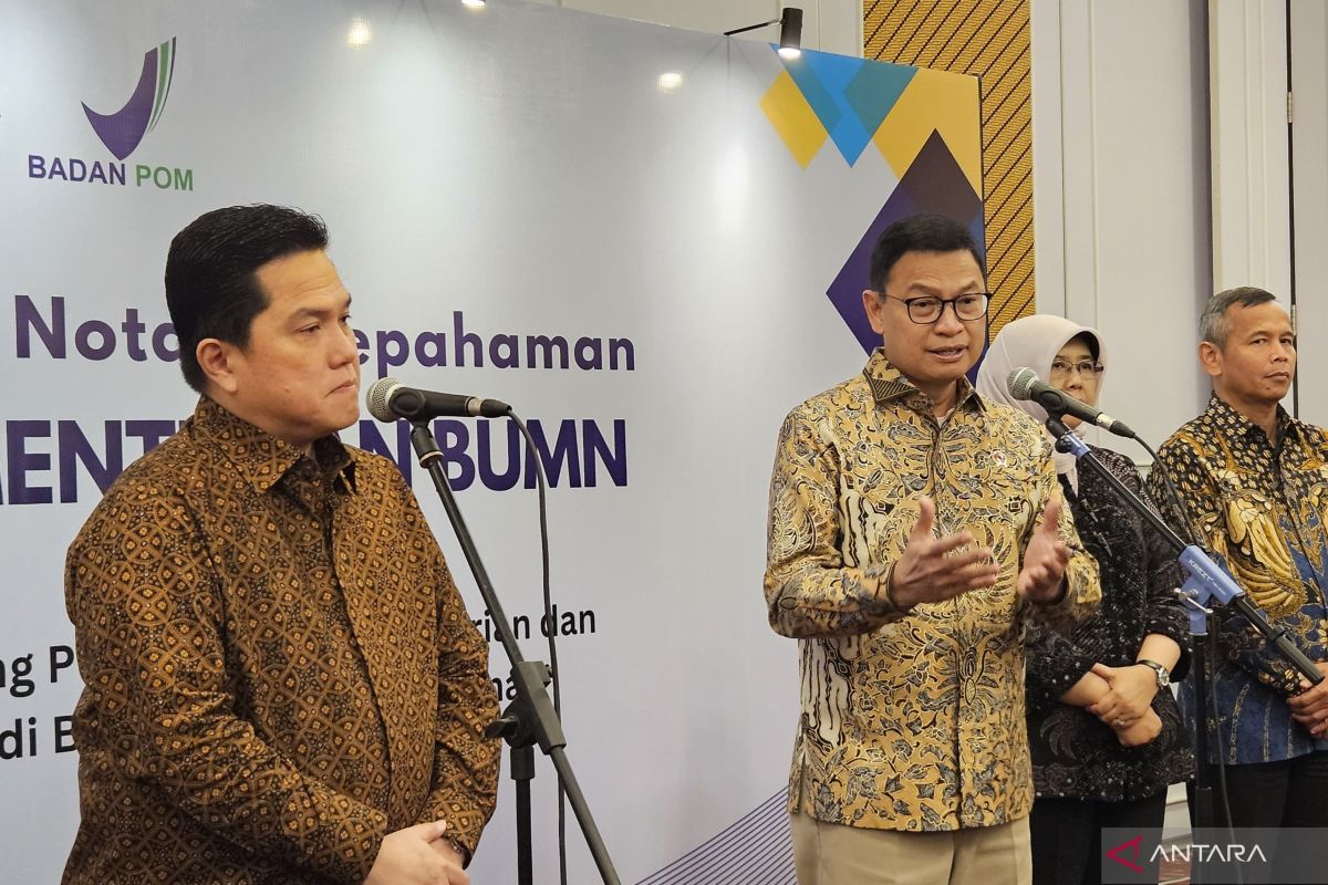 BPOM-KemenBUMN kerja sama tingkatkan mutu UMKM pangan dan obat-obatan