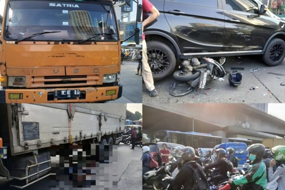 Satu orang tewas akibat truk hilang kendali