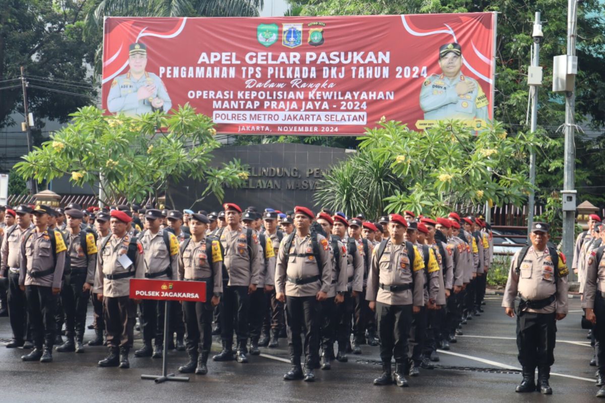 Polres Jaksel kerahkan ratusan petugas amankan pilkada