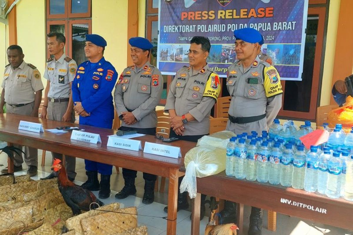 Polisi cegah penyelundupan miras dan hewan ke Sorong