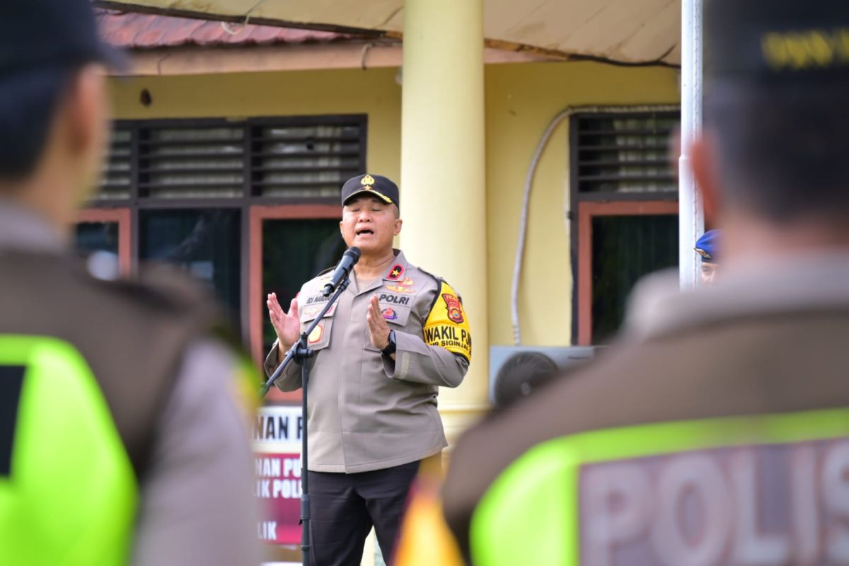 Wakapolda Jambi pimpin apel pengamanan Pilkada di Kabupaten Bungo