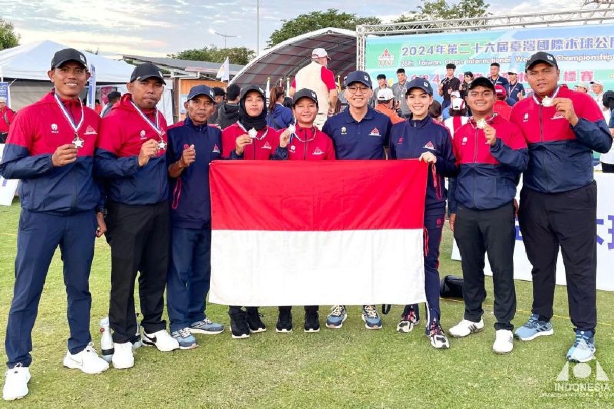 Indonesia wins 3 medals at woodball tournament in Taiwan