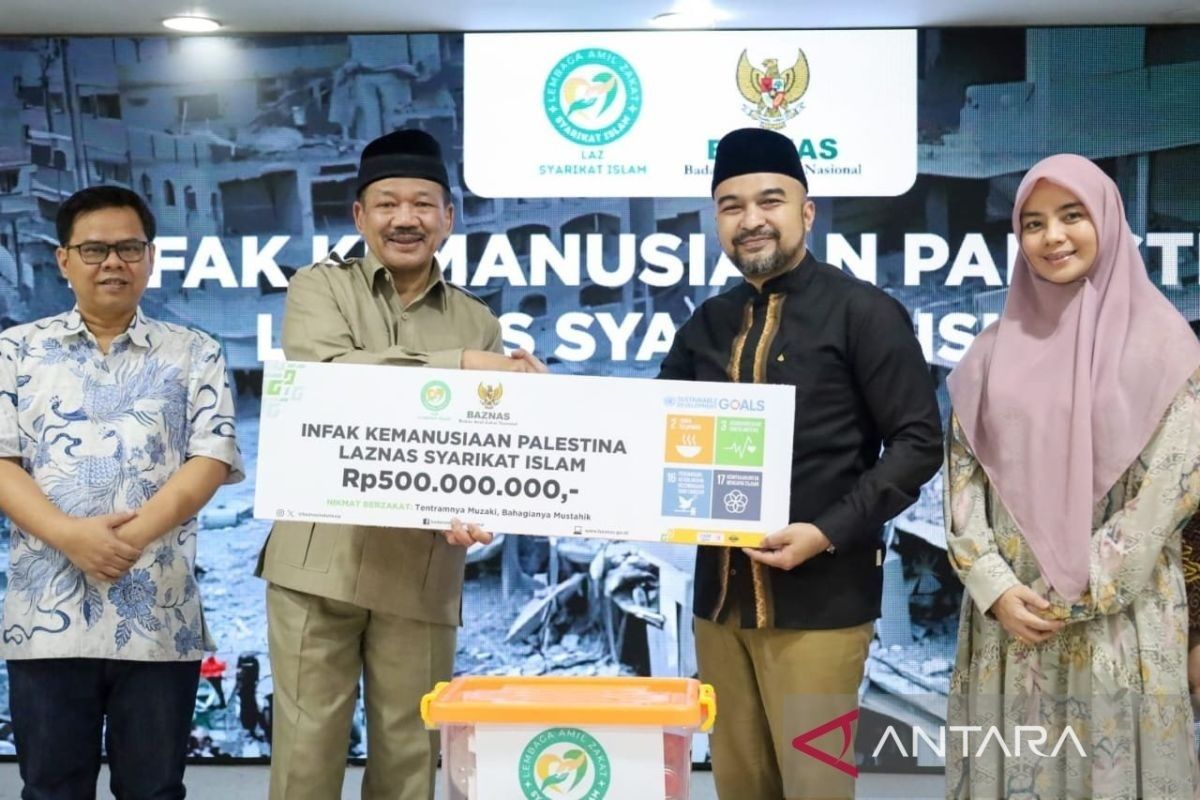 Syarikat Islam salurkan infak kemanusiaan Palestina Rp500 juta melalui Baznas RI