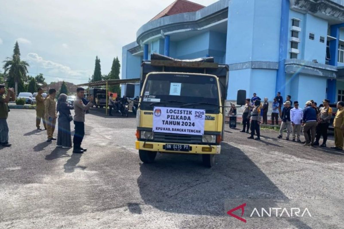 Polres Bangka Tengah libatkan 298 personel kawal logistik pilkada