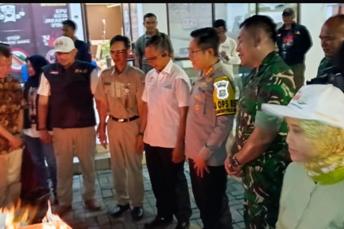 Bawaslu awasi pemusnahan 153 surat suara yang rusak di Jakarta Utara