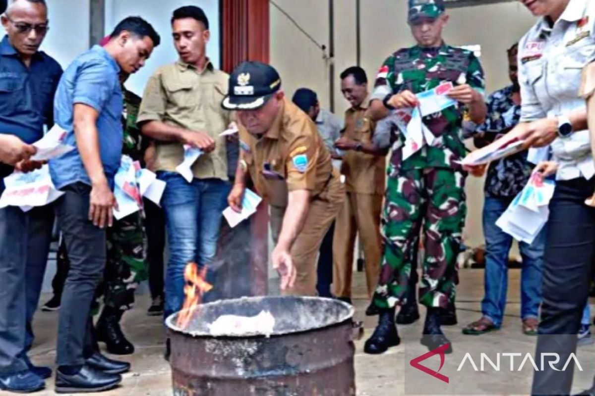 KPU MBD musnahkan 269 surat suara rusak dan berlebih jelang Pilkada