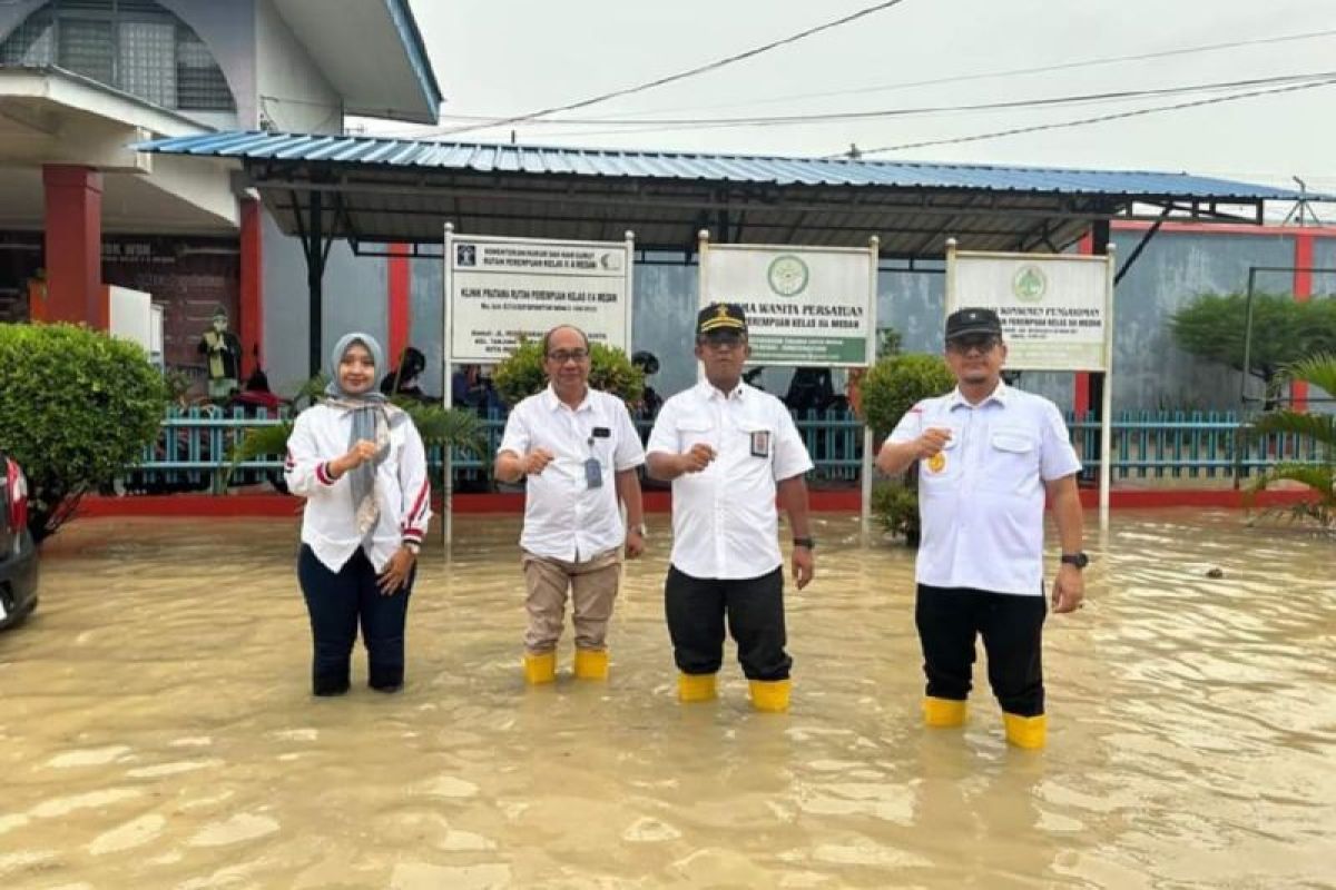 Kemenkumham pastikan Lapas Medan  tak terganggu banjir saat Pilkada