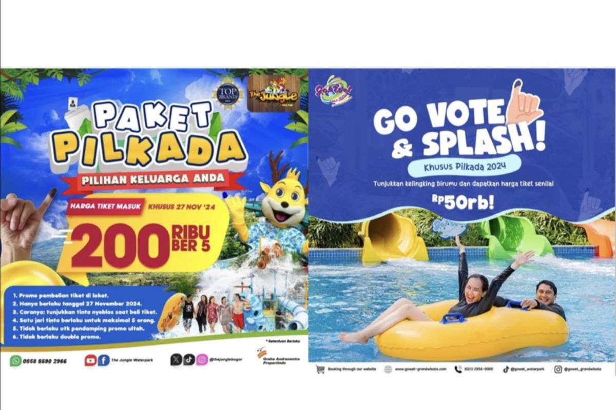 Cek promo seru di tempat wisata saat pilkada