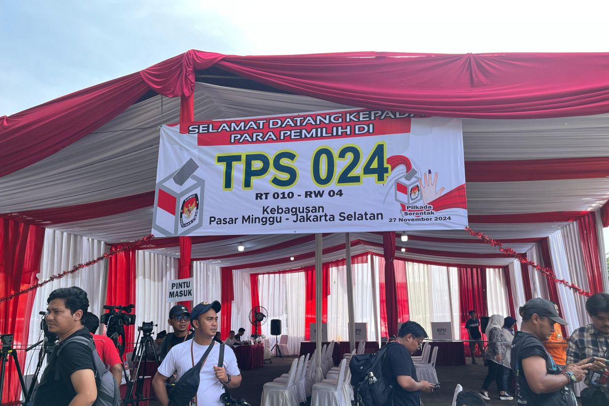 Megawati akan salurkan hak pilihnya di TPS 024 Kebagusan