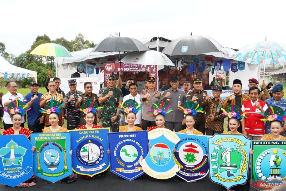 Kapolda Babel-Forkopimda cek TPS Bangka Tengah, pastikan pemungutan suara pilkada berjalan aman dan lancar