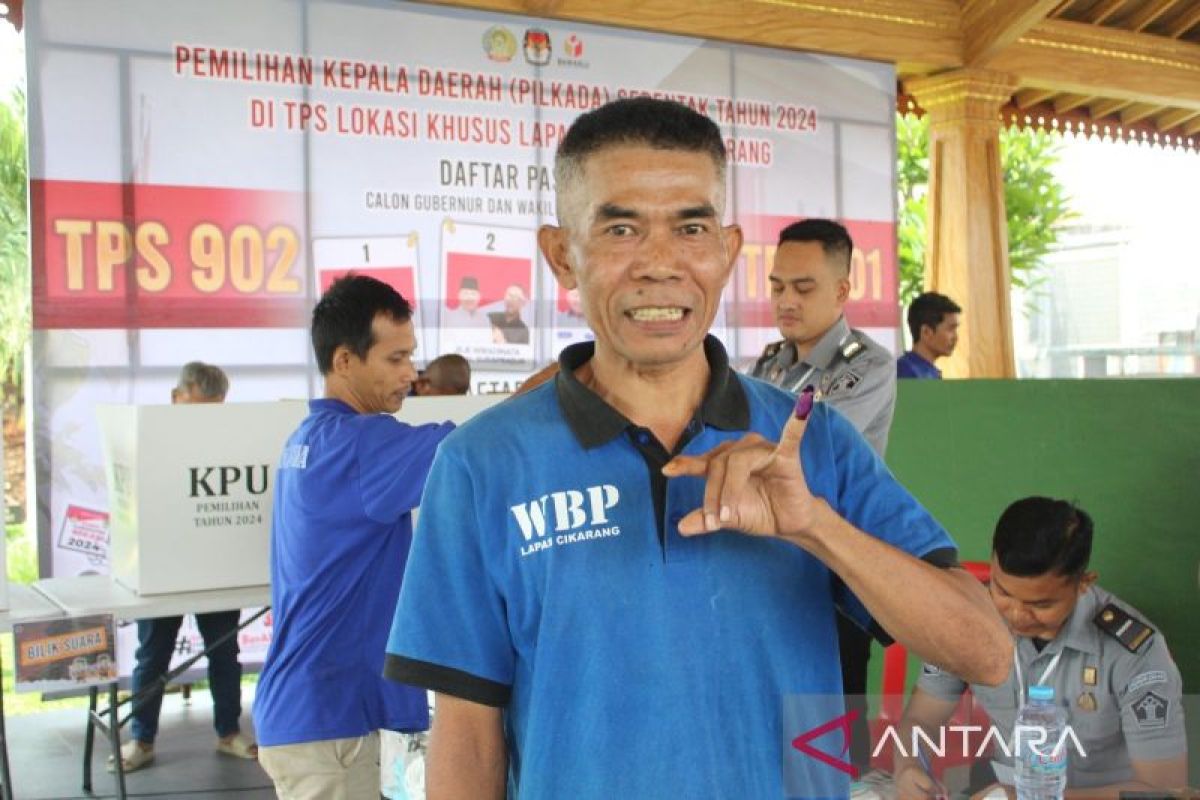 Kalapas Cikarang: 491 warga binaan Lapas Cikarang salurkan hak suara