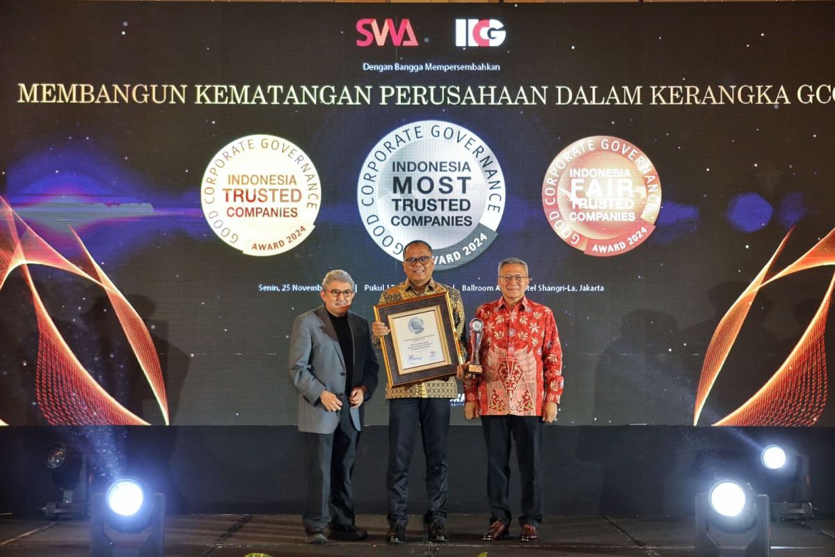 Bank BJB raih predikat "Most Trusted" dalam ajang CGPI Award 2024