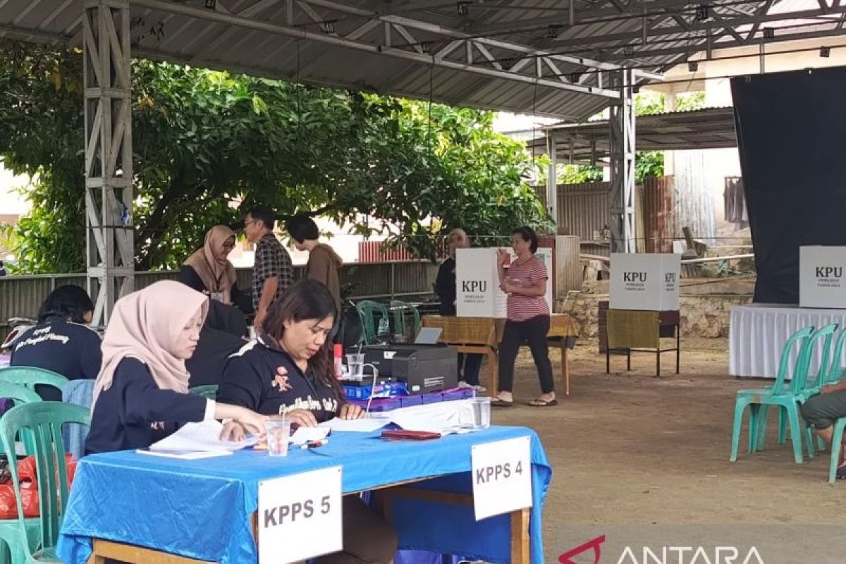 Warga Kota Pangkalpinang mulai padati TPS