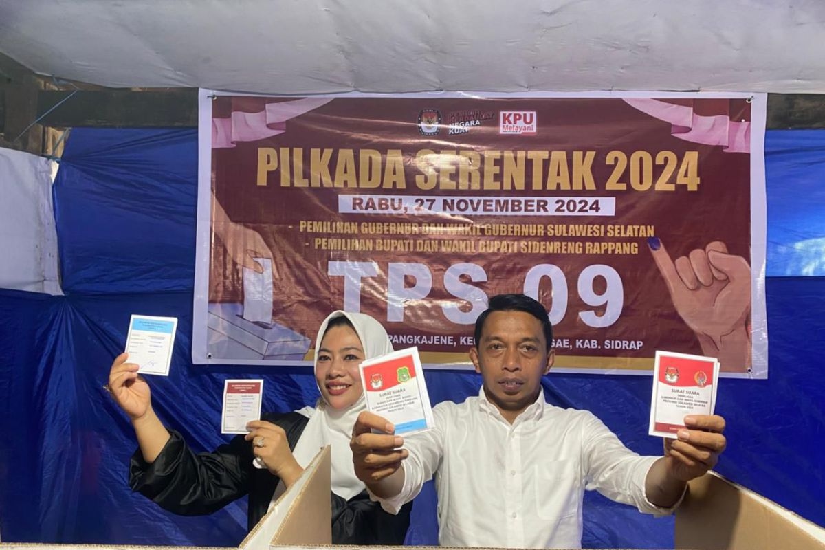 Paslon Pilkada Sidrap SAR-Kanaah unggul versi hitung cepat