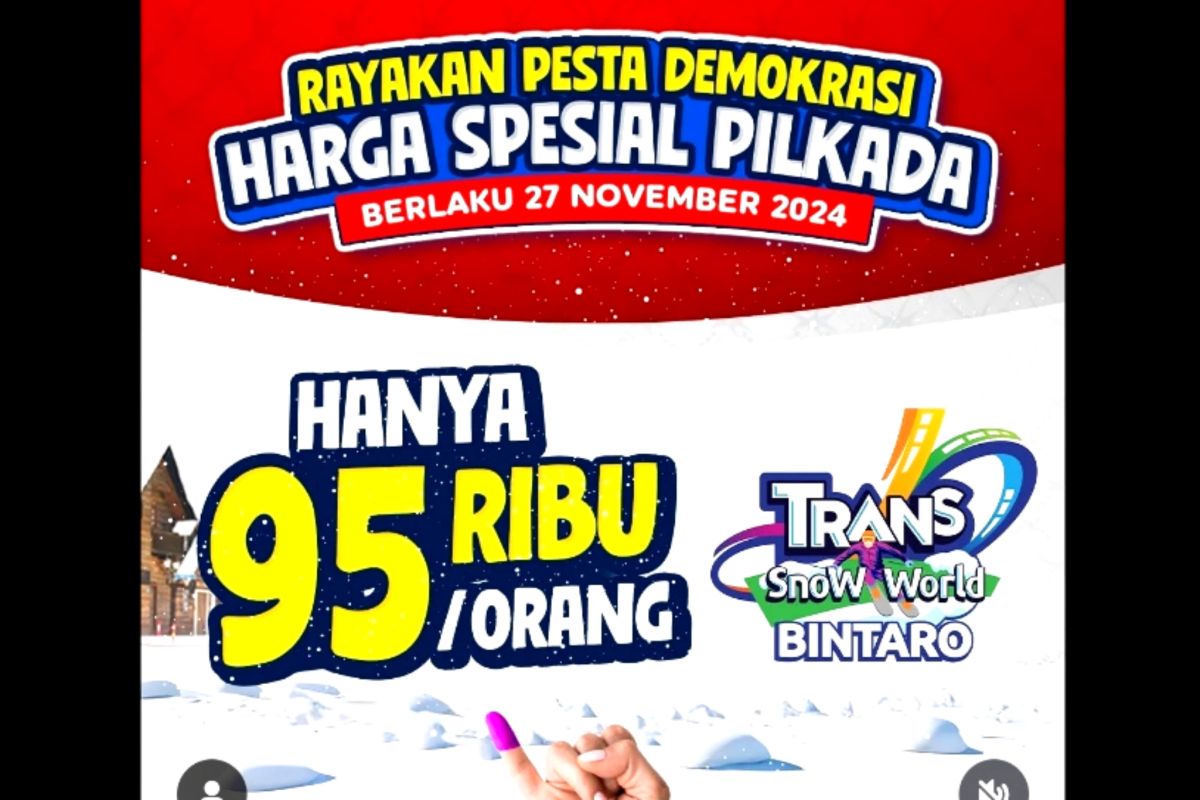 Cek promo seru di tempat wisata saat Pilkada 2024, termasuk di Bintaro