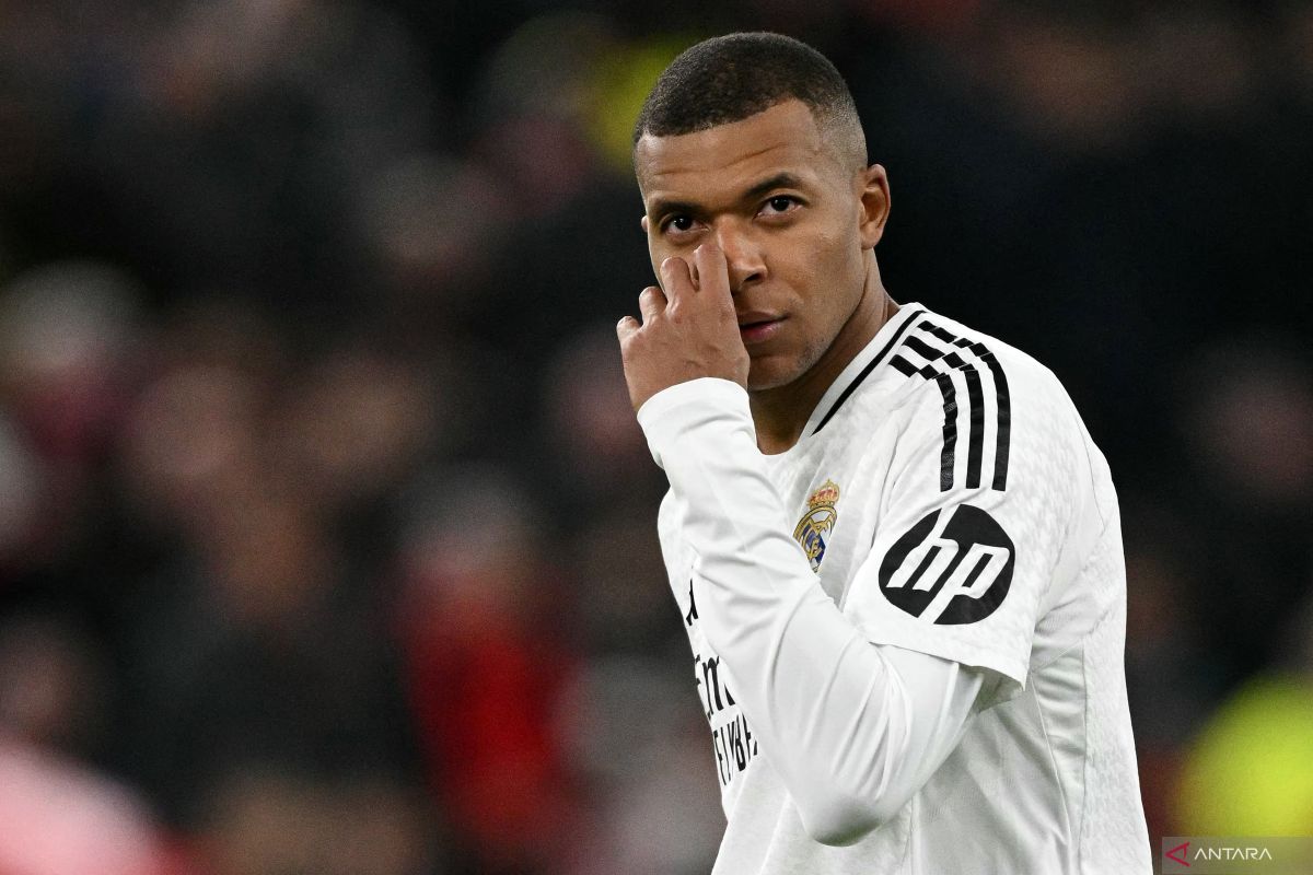 Mbappe cedera saat Real Madrid menang atas Atalanta