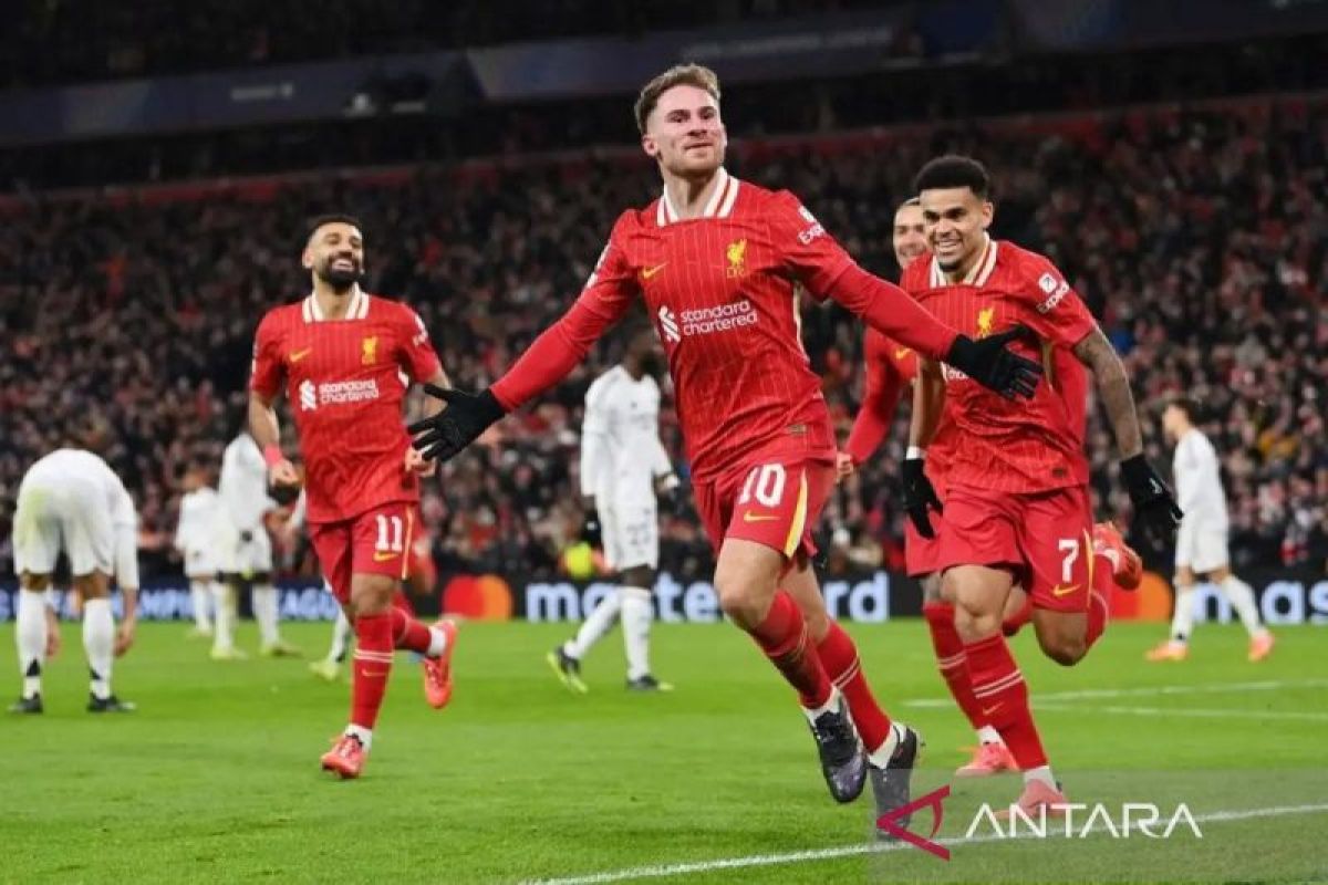 Liverpool puncaki klasemen sementara Liga Champions dengan poin sempurna