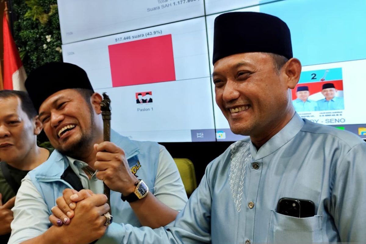 Rudy-Seno klaim hasil hitung cepat sebagai kemenangan rakyat Kaltim