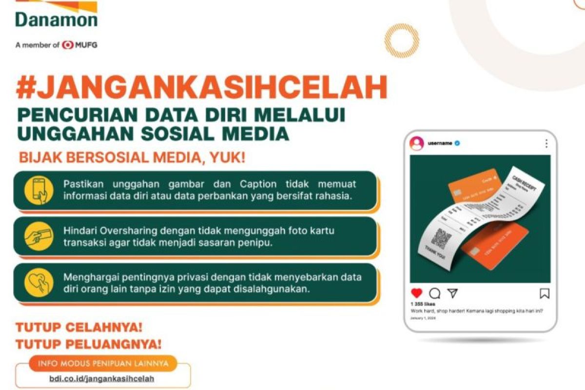 Danamon perkuat edukasi nasabah guna hadapi maraknya penipuan di media sosial