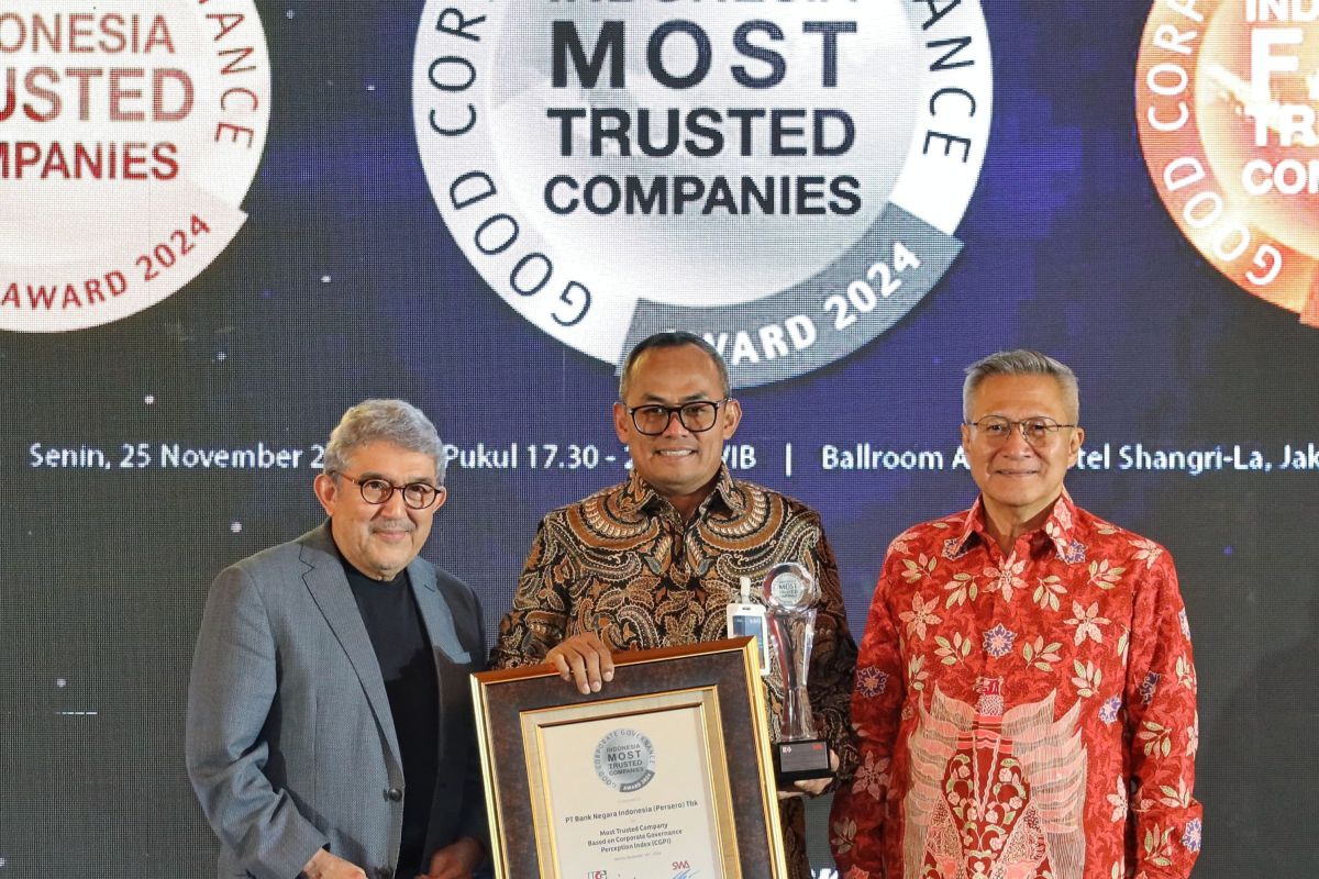 BNI raih predikat 'Perusahaan Sangat Terpercaya' di CGPI Award 2024