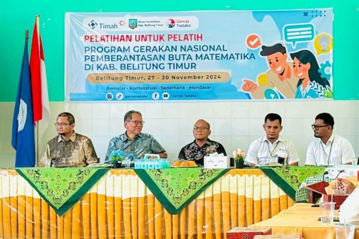 PT Timah latih guru matematika SD se-Belitung Timur