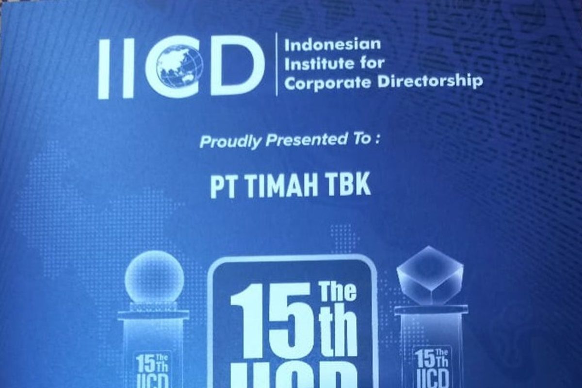 PT Timah kembali raih Top 50 Mind Capitalization Public