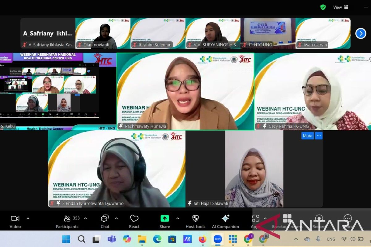 Health Training Center UNG gelar webinar kesehatan