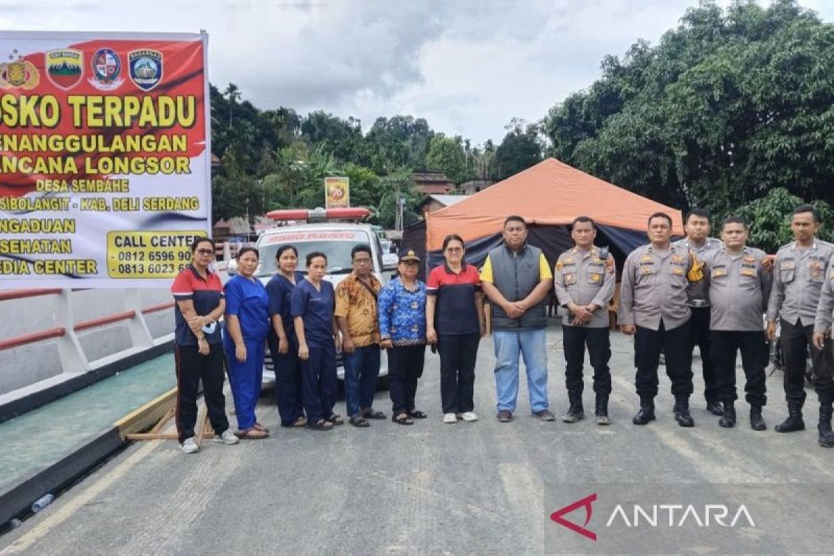 Polrestabes Medan didirikan posko penanggulangan longsor di Sembahe