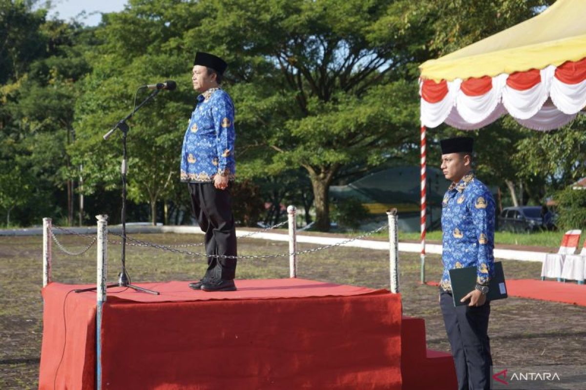 Pj Bupati Sunawardi Jadi Inspektur Upacara HUT Korpri di Abdya, begini pesannya