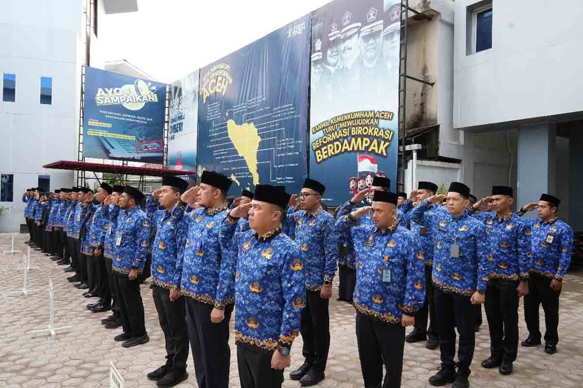 Kemenkumham Aceh gelar upacara peringati HUT KORPRI 2024