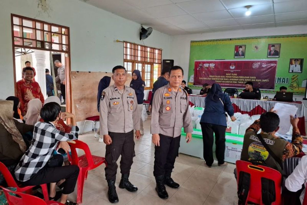 Polres Langkat amankan rekapitulasi perhitungan suara pilkada