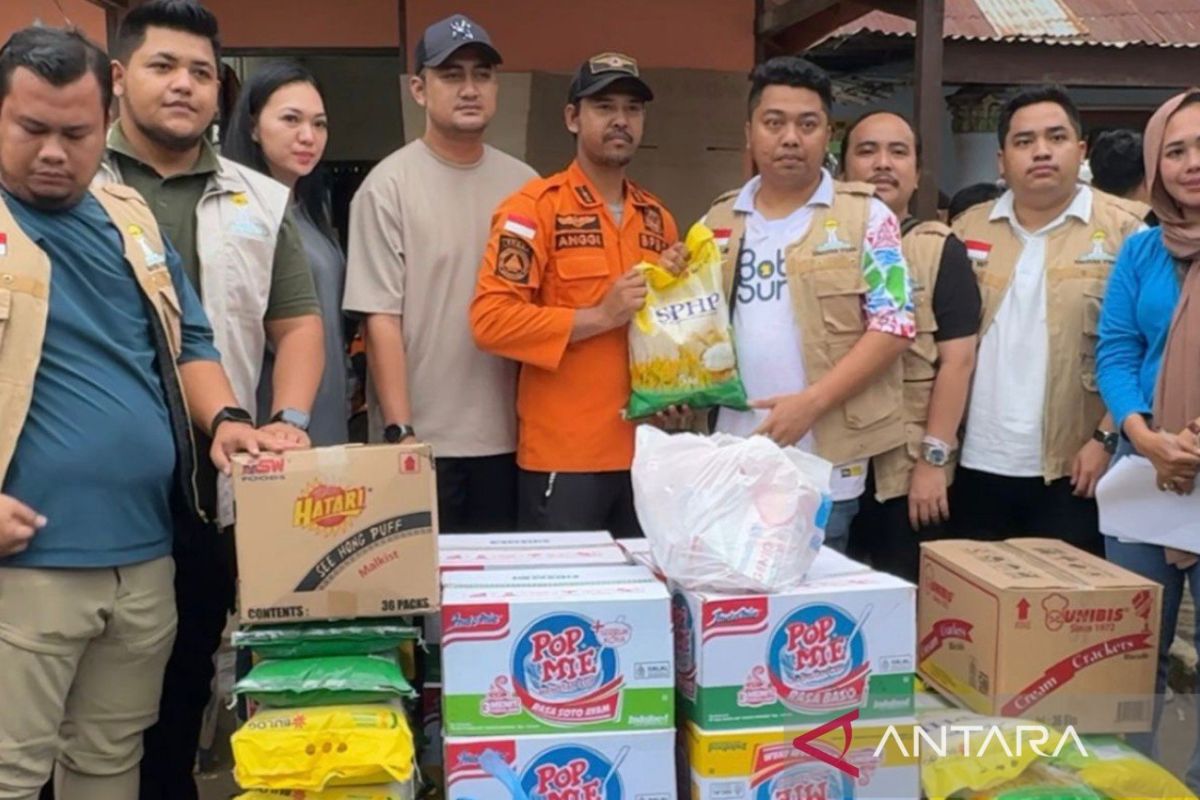 HIPMI Peduli Sumut salurkan bantuan warga terdampak banjir di Medan