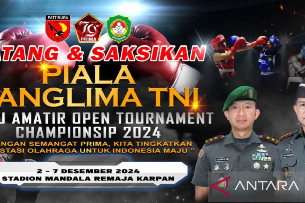 223 Petinju di seluruh Indonesia ikut Kejurnas tinju amatir Piala Panglima TNI di Ambon