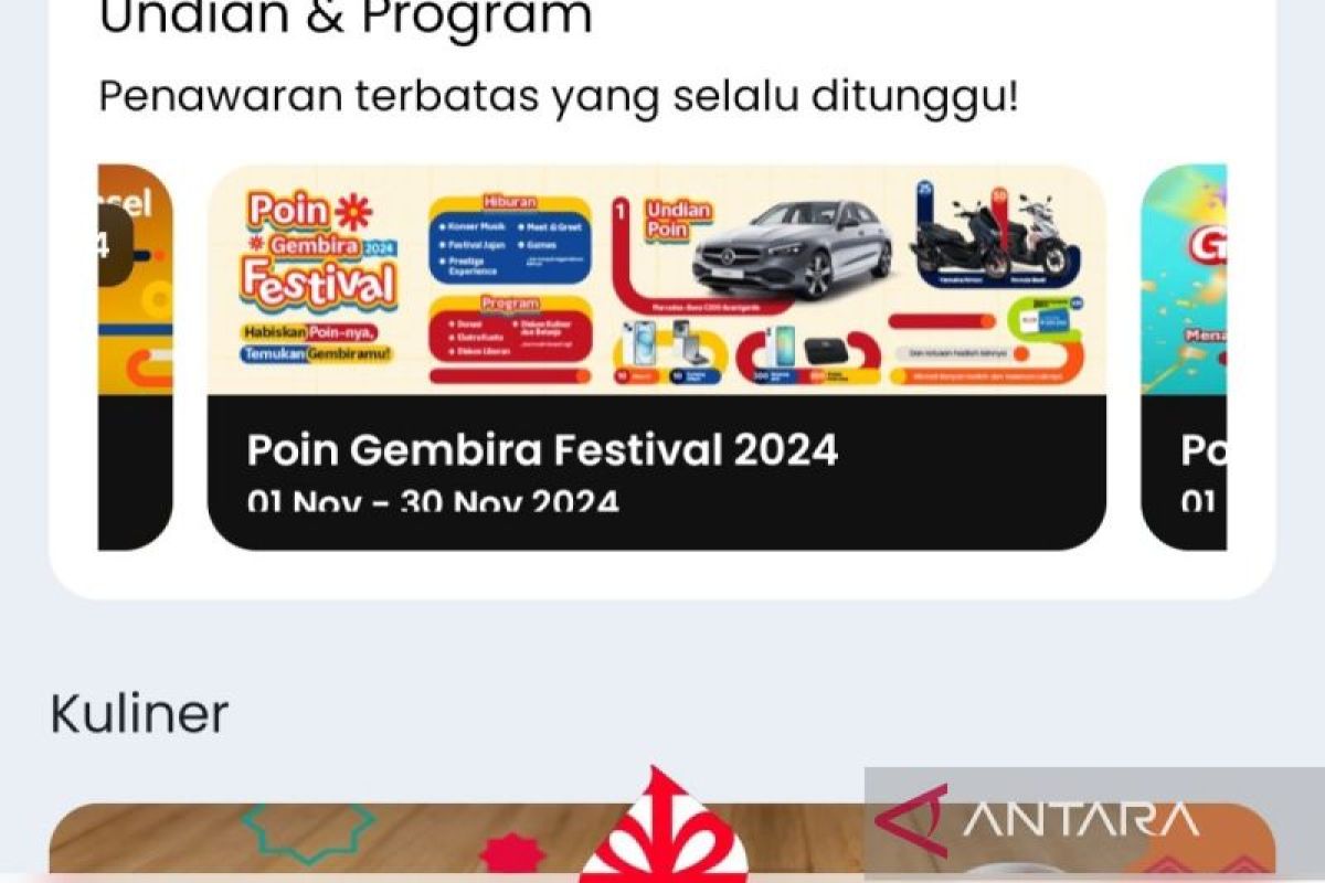 Poin Gembira Festival: Tukar Poin Telkomsel, raih motor dan Smartphone